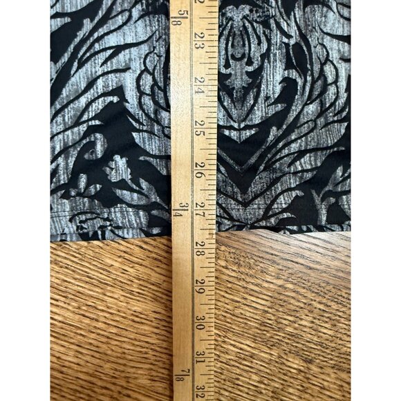 Belle Kim Gravel Womens Gray Floral Tie Boat Neck Tunic Top‎ Size 2X Stretch - Picture 11 of 11